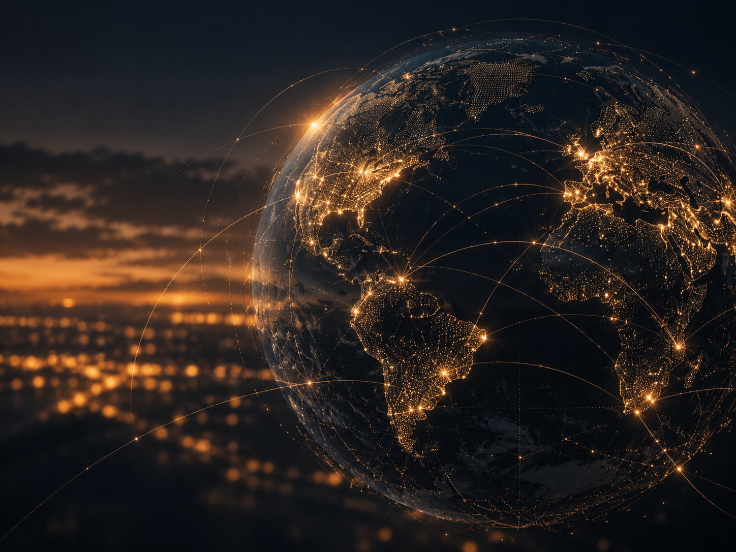 Conceptual connected global financial network
